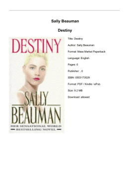 Sally Beauman Destiny - Dream Speech Turns 50