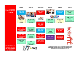 scarica il calendario dei corsi fitness