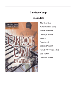 Candace Camp Escandalo