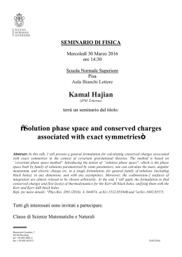 Kamal Hajian “Solution phase space and conserved charges