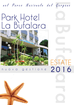 Catalogo 2016 - Park Hotel La Bufalara