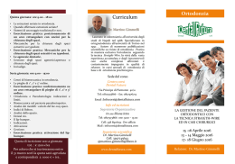Curriculum Ortodonzia - Dental Futura Group