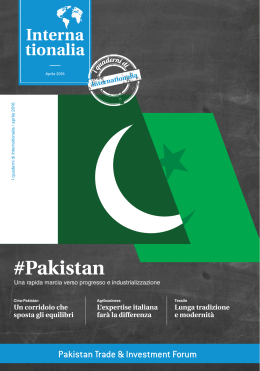 Quaderno Pakistan - Ministero degli Affari Esteri e della