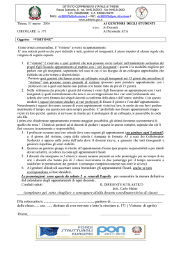 leggi Circolare nr. 171 del 31 marzo 2016