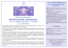 meditazione vipassana