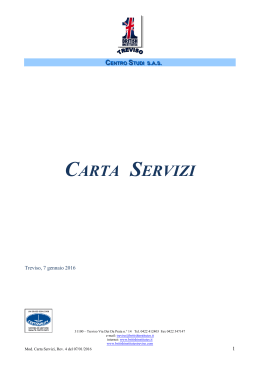 La Nostra Carta Servizi - British Institutes Treviso