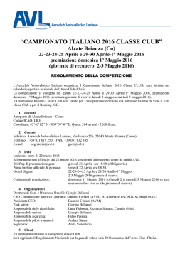 campionato italiano 2016 classe club