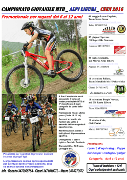 Campionato giovanile MTB _ Alpi Liguri _