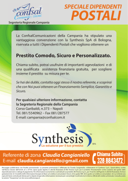 Synthesis - Confsalcom Campania