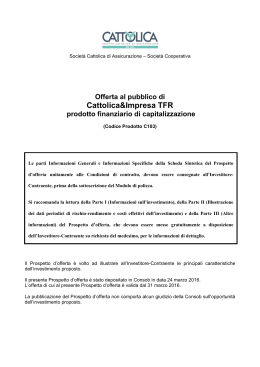 Cattolica&Impresa TFR