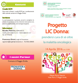 Progetto LIC Donna - Azienda Ospedaliera di Reggio Emilia