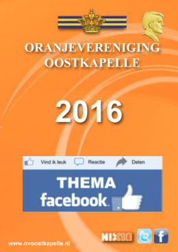 boekje 2016 - Oranjevereniging Oostkapelle