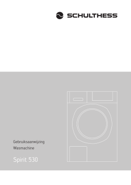 Handleiding wasmachine Spirit 530