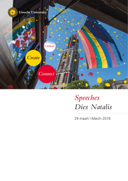 Speeches Dies Natalis - Universiteit Utrecht