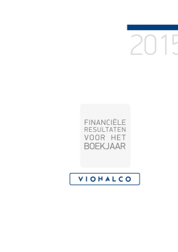 viohalco - financiële resultaten voor het boekjaar 2015 (1.4.2016)