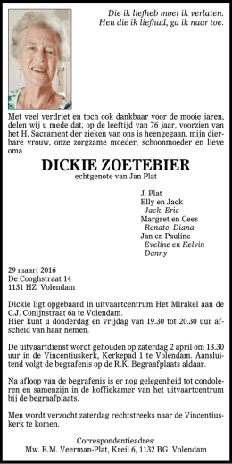 dickie zoetebier - Nieuw