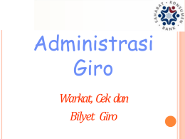 SISTEM BANK - GIRO