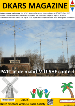 PA1T in de maart VU-SHF contest - Dutch Kingdom Amateur Radio
