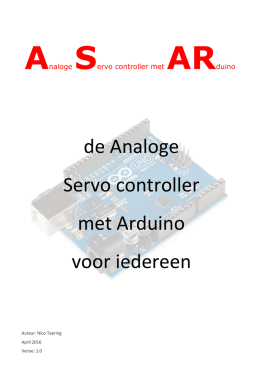 de Analoge Servo controller met Arduino voor