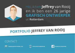 Portfolio - Jeffrey van Rooij
