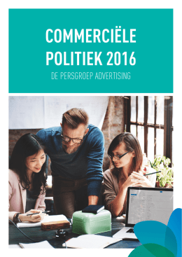 commerciële politiek 2016 - de Persgroep Advertising