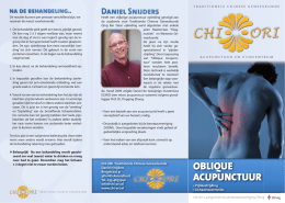 oblique acupunctuur - Chi-Ori