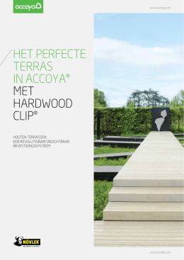 HardWood Clip ® – Brochure Accoya