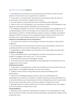 Algemene Voorwaarden LeadSeo.nl 1 Deze algemene