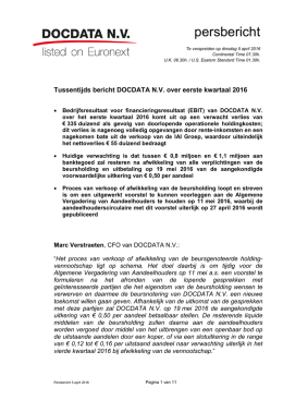 persbericht - docdata nv