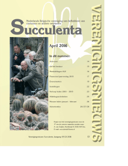 April 2016 - Succulenta
