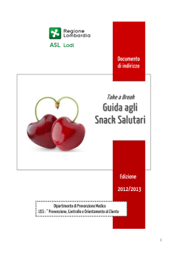 C – Guida _snack_salutari - Ufficio scolastico regionale per la