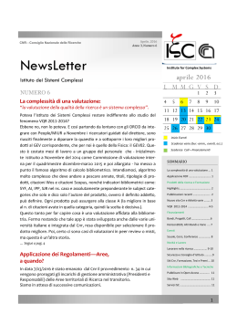 NewsLetter - CNR-ISC