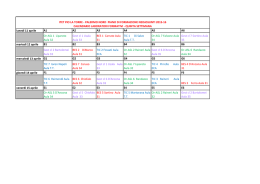 Piano Neoassunti Calendario quinta settimana