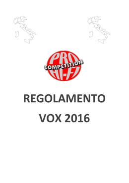 VOX 2016 - Competition Pro Hi-Fi