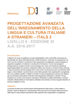 Presentazione - Università Ca` Foscari di Venezia