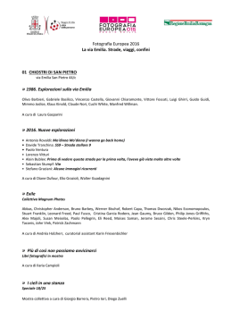 1986. Esplorazioni sulla via Emilia