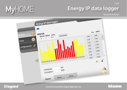 Energy IP data logger - HomeSystems Legrand