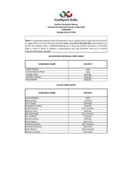 Passaggi Nazionale Serie B Campania