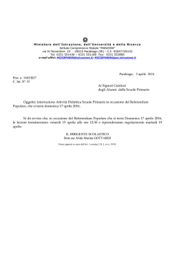 per SITO AVVISO INTERRUZIONE ATT. DID. PER REFERENDUM