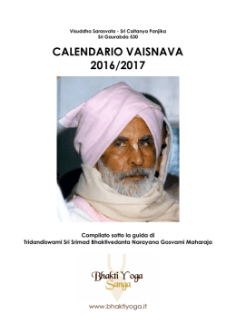 Calendario Vaishnava