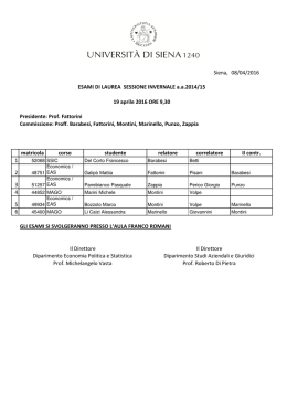 Commissioni di Laurea Magistrale