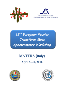 MATERA (Italy) April 5 – 8, 2016 - Università degli Studi della