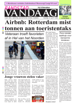 Airbnb: Rotterdam mist tonnen aan toeristentaks