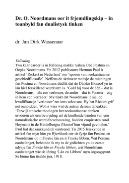 Lezing Jan-Dirk Wassenaar op de ledenvergadering.