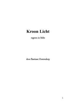 Kroon Licht - Kroonrede