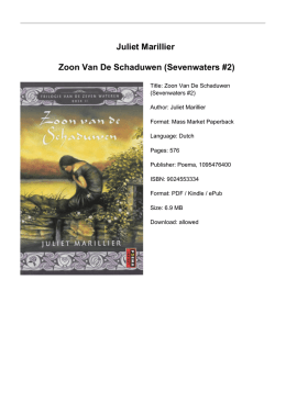 Juliet Marillier Zoon Van De Schaduwen (Sevenwaters #2)