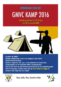 Poster Modelvliegkamp 2016