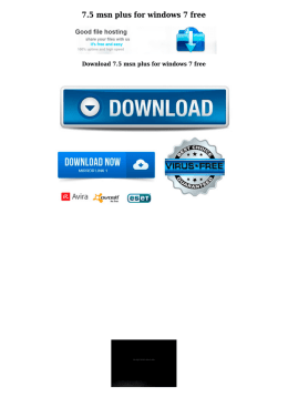 7.5 msn plus for windows 7 free