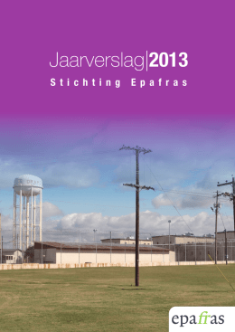 Stichting Epafras Jaarverslag (2013)