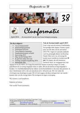 Clunformatie april 2016 - Clun Forest Schapenvereniging